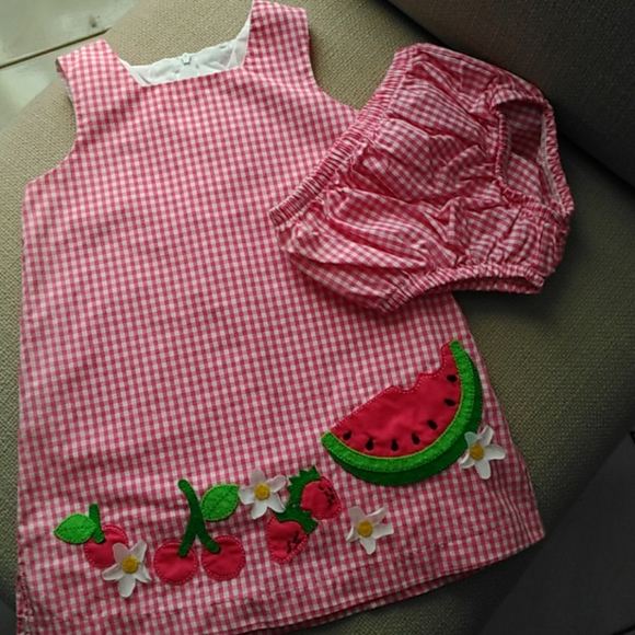 Sophie Rose Other - Sophie Rose pink gingham watermelon dress